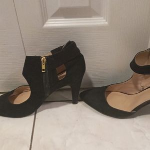 Women Black Suede Shoes
